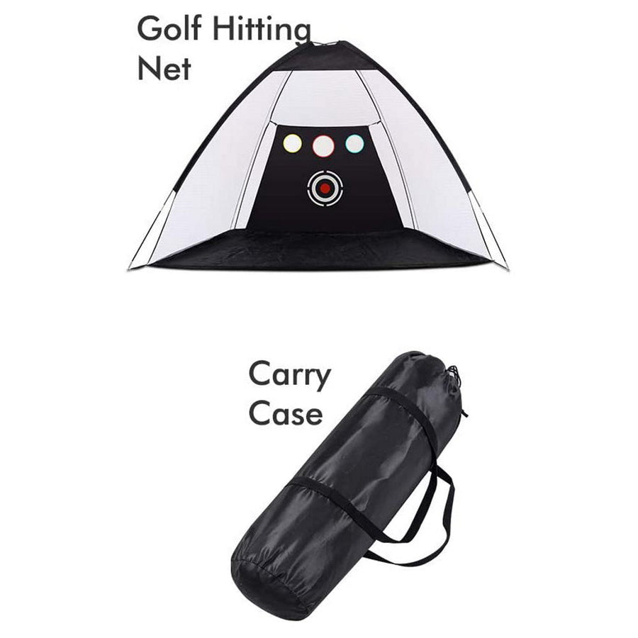 300cm Foldable Golf Hitting Net Set with Chipping Target Pockets