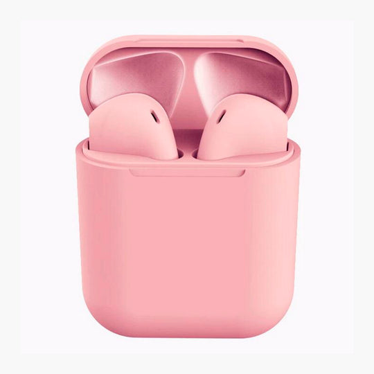 Bluetooth 5.0 Wireless Earbuds with Wireless Charging Set - Pink