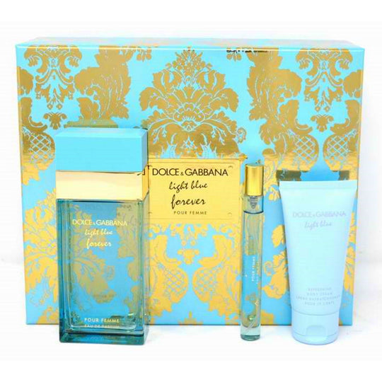 Dolce & Gabbana Light Blue Forever Pour Femme 100mL EDP 3pc. Gift Set