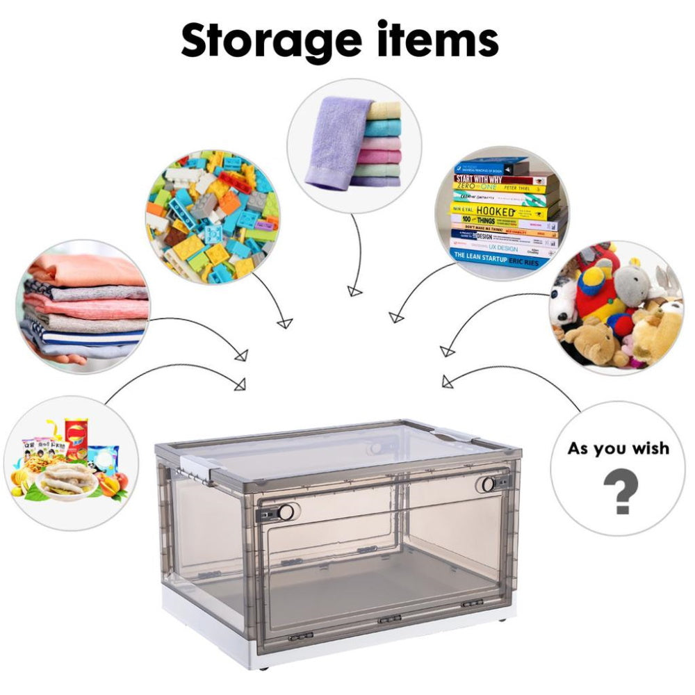 105L Closet's Foldable/Stackable Storage Box