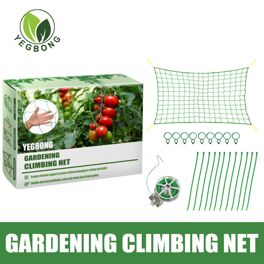 Grow Climbing Net with Garden Clips Set