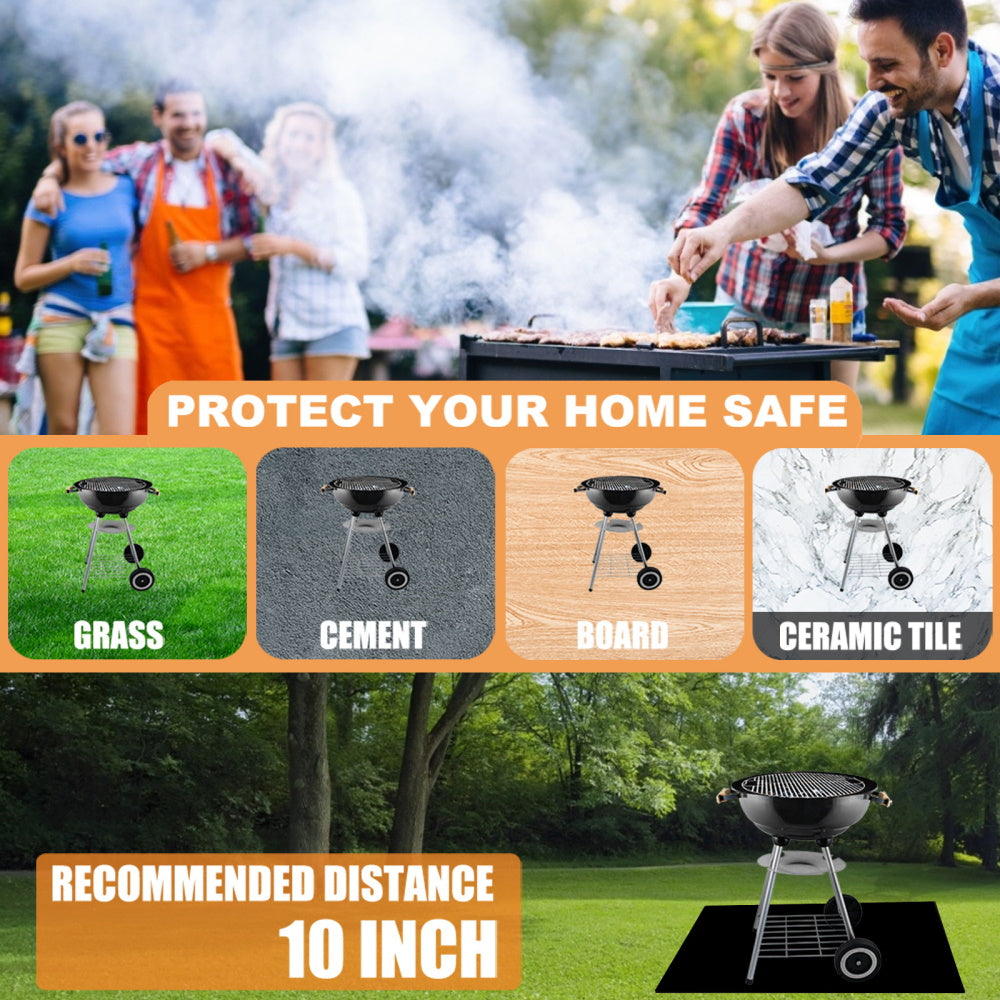 Reusable Under the Grill Protective Deck/Patio Mat