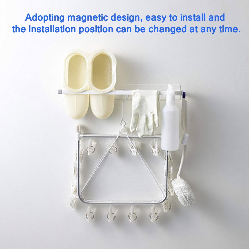 Magnetic Washing Machine Hanging Shelf Rack - White