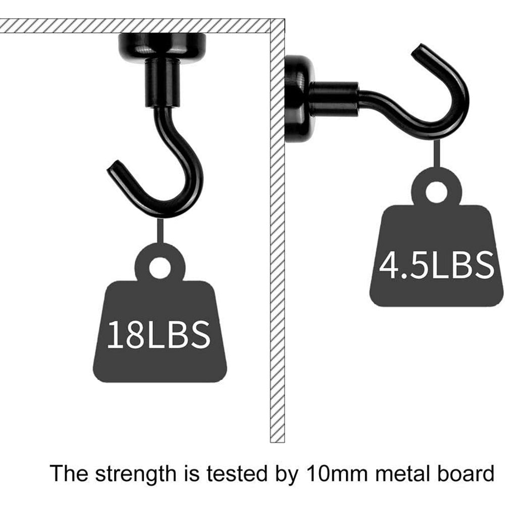 10pc Strong Magnetic Hooks