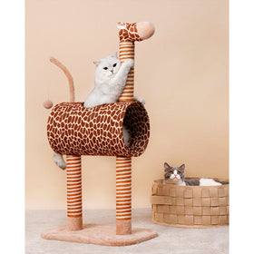 Cat Tunnel Play Tree House - Giraffe