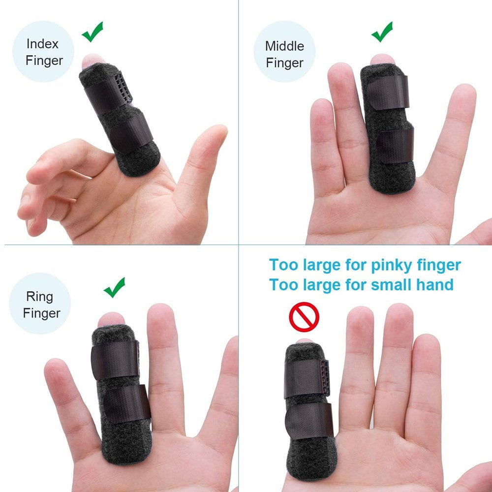 2pc Adjustable Aluminum Alloy Finger Splint