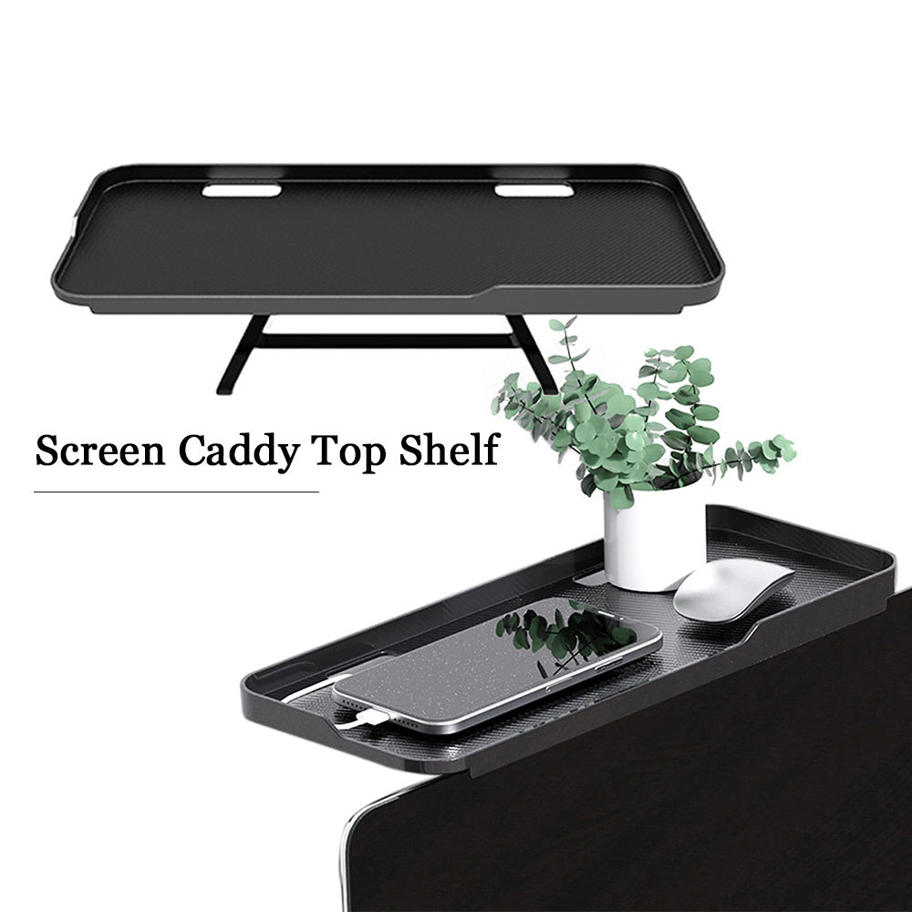 Adjustable TV/Computer Screen Top Storage Shelf Rack Holder