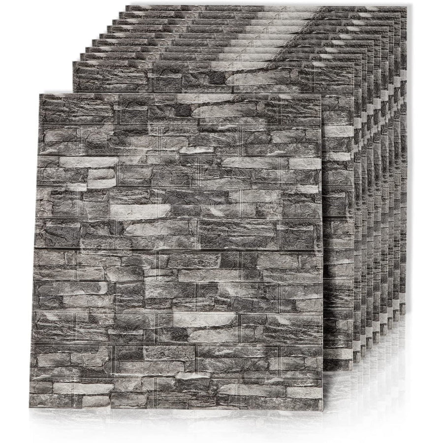 5pcs. 3D Brick Self Adhesive Wallpaper Panels - Marble