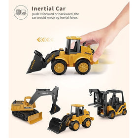 Inertia Powered Construction Site Vehicles Toy Set