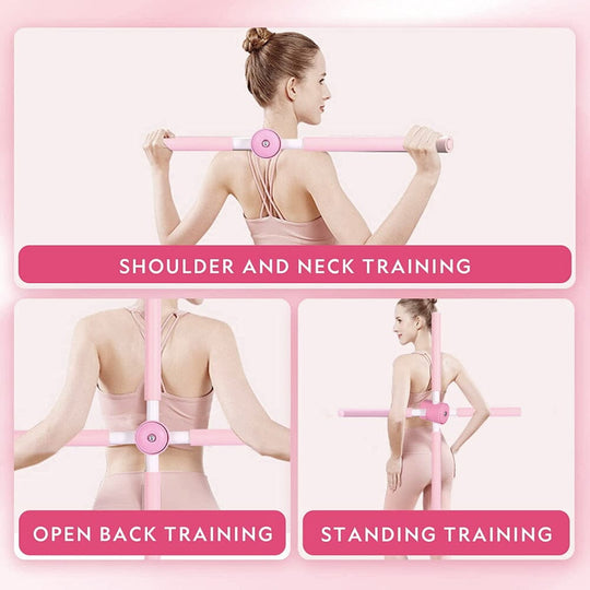 Yoga Shoulder Opener Humpback Corrector Stick - Pink