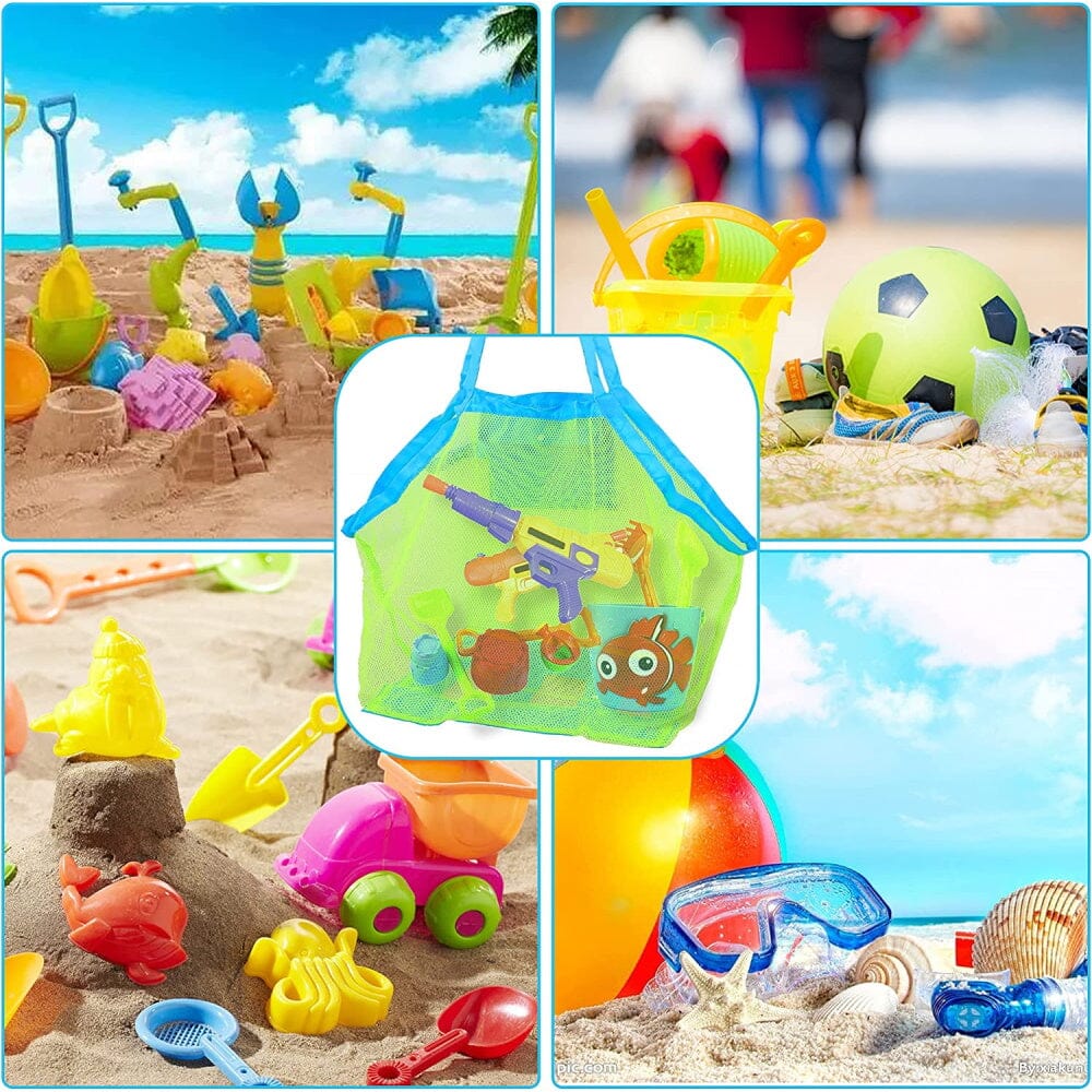 2pk Children Toy Storage Large Mesh Beach Bag