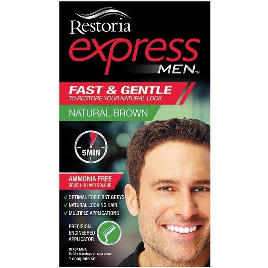 Restoria Express Hair Colour for Men - Natural Brown