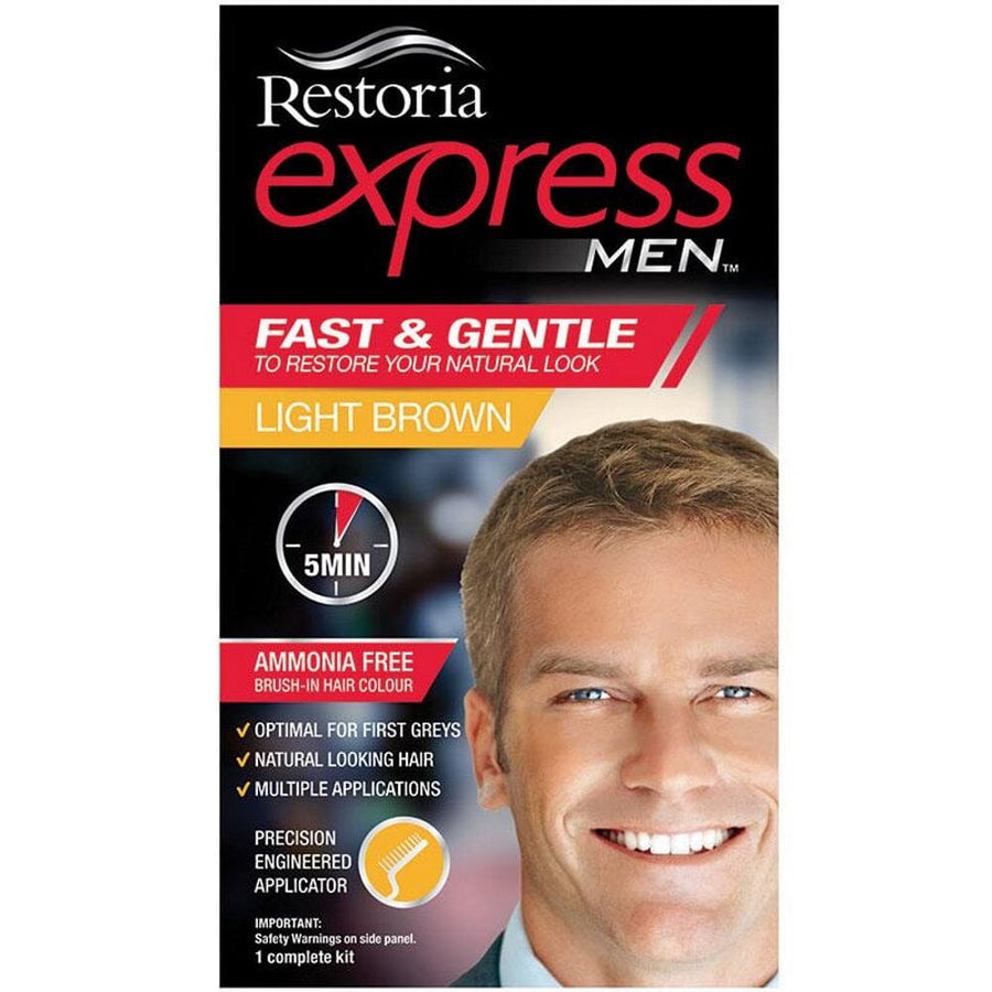 Restoria Express Hair Colour for Men - Light Brown