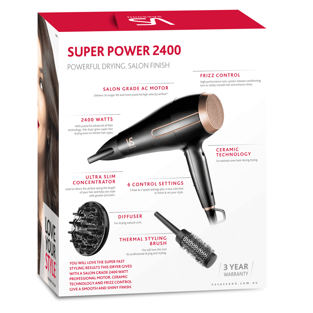 VS Sassoon Super Power 2400 Hair Dryer