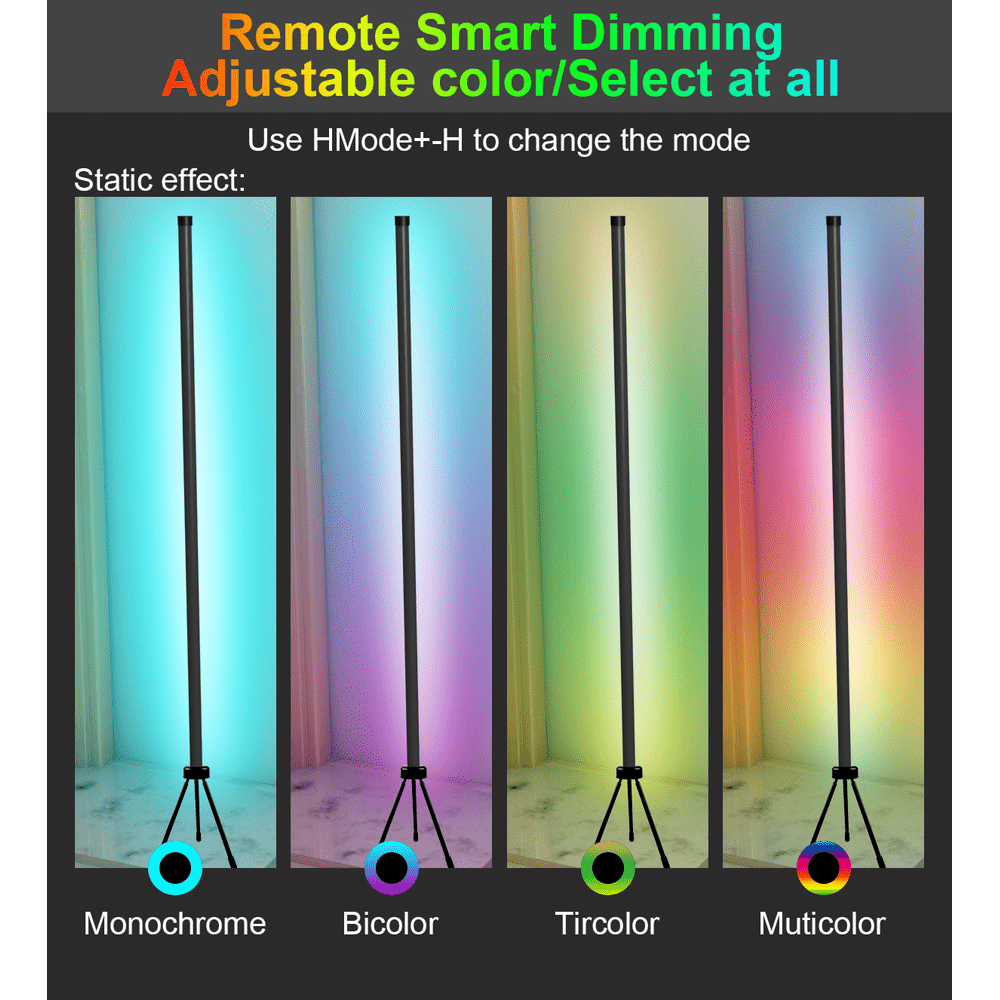 Smart APP Remote Control LED RGB Floor Lamp with Music Sync