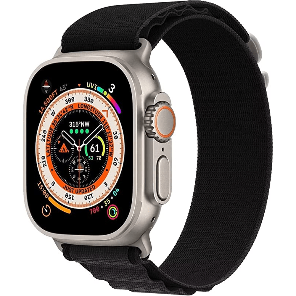 Alpine Band Strap Compatible with Apple Watch 42mm/44mm/45mm/49mm - Black