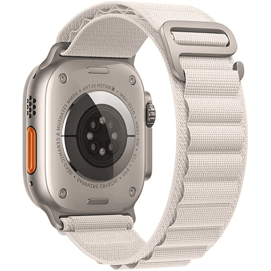 Alpine Band Strap Compatible with Apple Watch 42mm/44mm/45mm/49mm - White