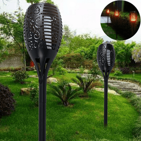 4pk of 12-LED Solar Power Flickering Flames Torches Lights