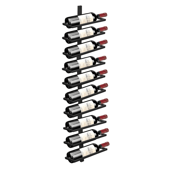 10 Bottle Wall Mounted Wine Bottle Rack/Holder Organizer