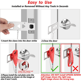 Portable Hotel/Home Safety Door Lock