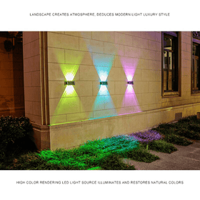 Up and Down Outdoor Wall LED Lights - Multi Color
