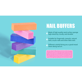 8pk Manicure Nail Buffer and Sanding Blocks
