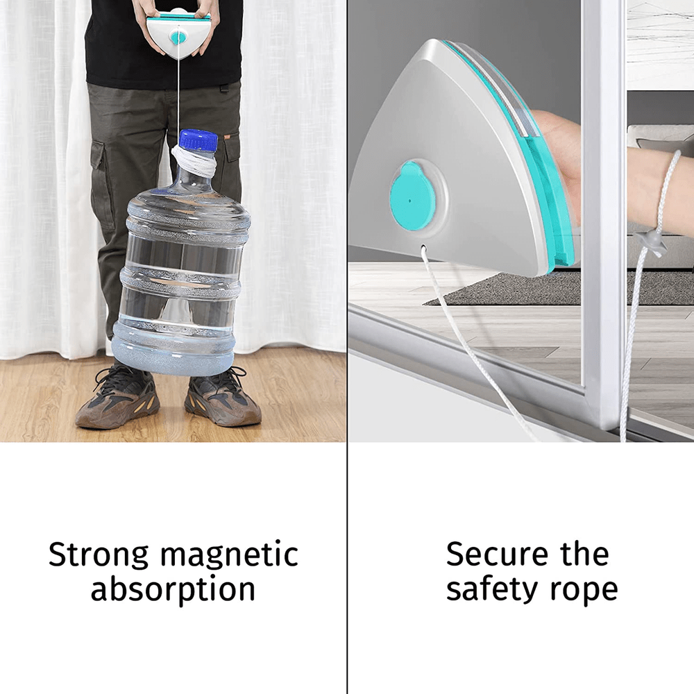 Water-filled Magnetic Double Side Glass Cleaning Brush