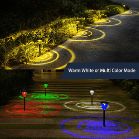 Solar Outdoor Garden Color Changing Light - Warm White