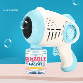 Fully Automatic 8 Holes  Bubble Machine/Gun - Blue