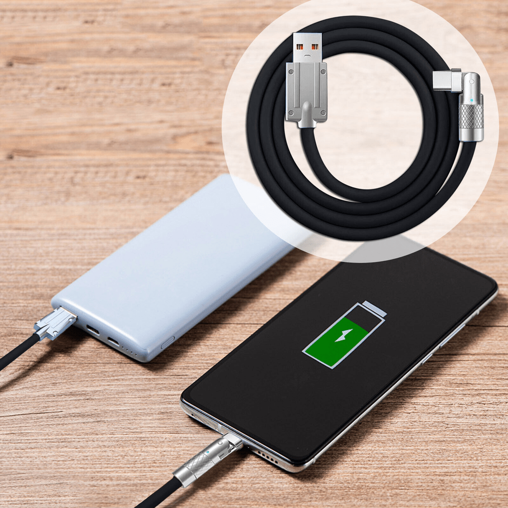 180cm 120W Fast Charge Cable - Type-C Black