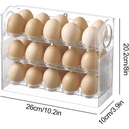 30 Eggs Holder for Refrigerator - Flip Design