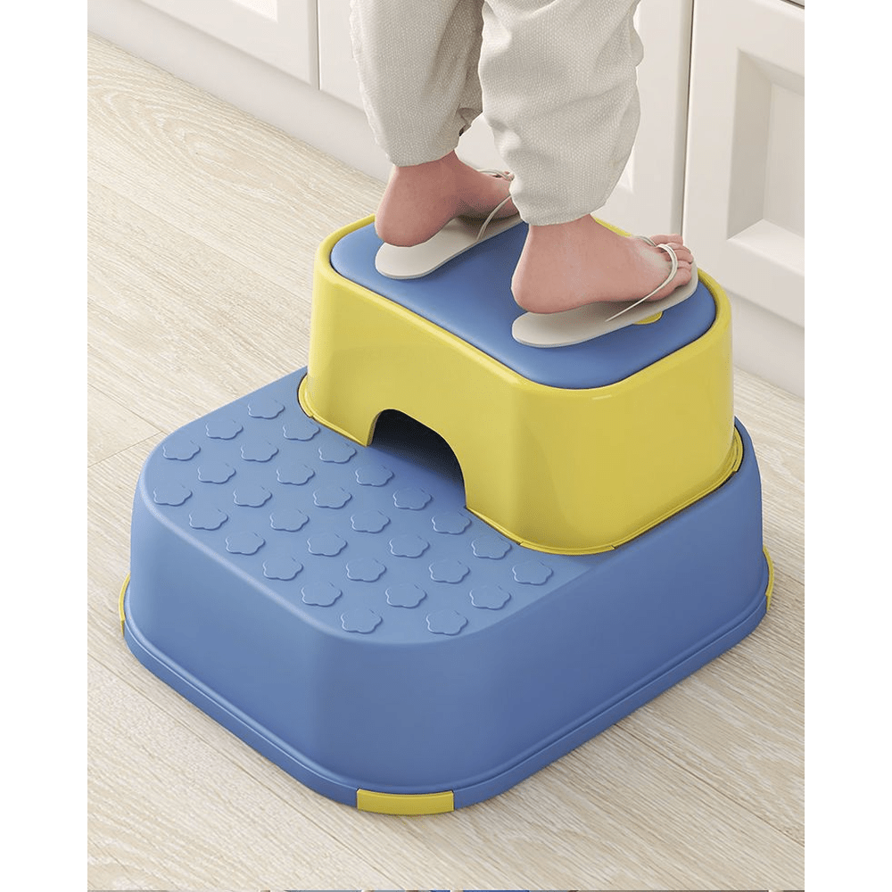 2in1 Practical Non-Slip Step Stool for Kids - Blue