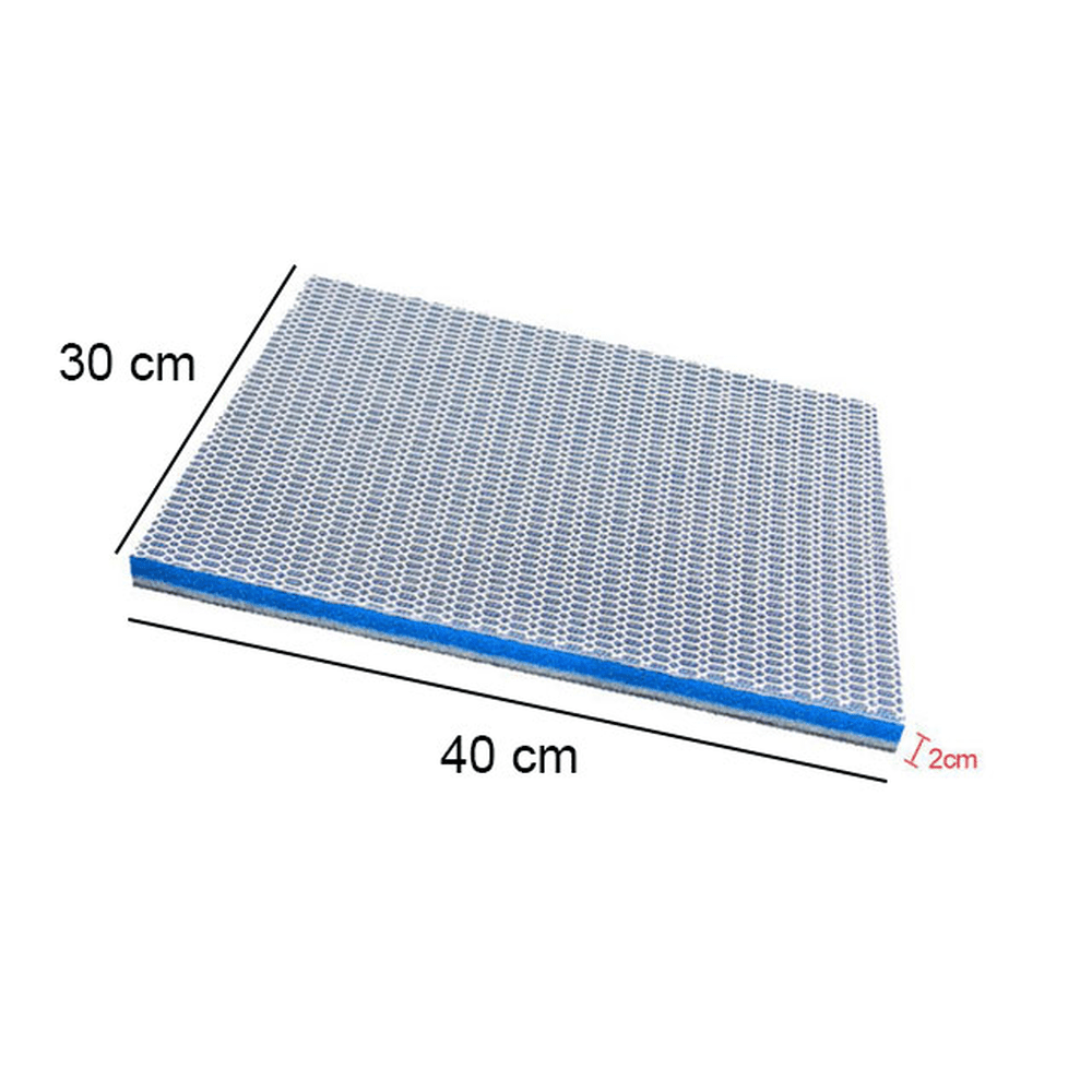 2pk 8-Layer Durable Aquarium Filter Sponge - 40x30 cm