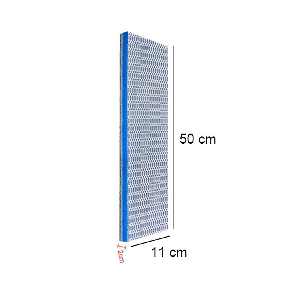 2pk 8-Layer Durable Aquarium Filter Sponge - 50x11 cm