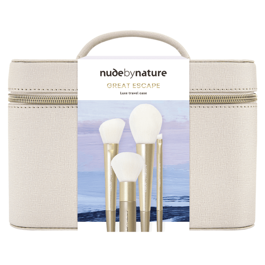 Nude by Nature GREAT ESCAPE Makeup Case & Professional Brush Set