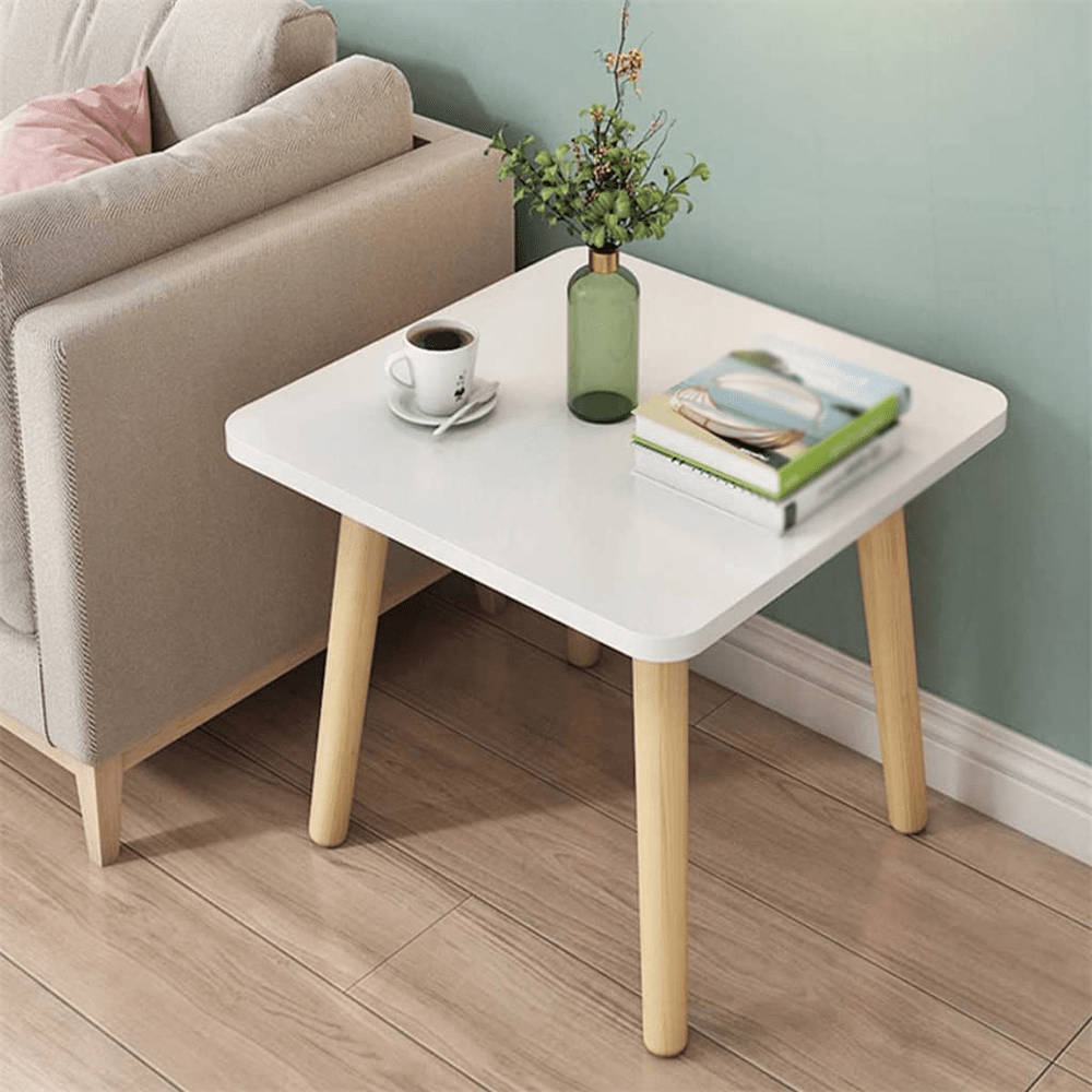 Square Wooden Coffee Table 60x60 cm - White