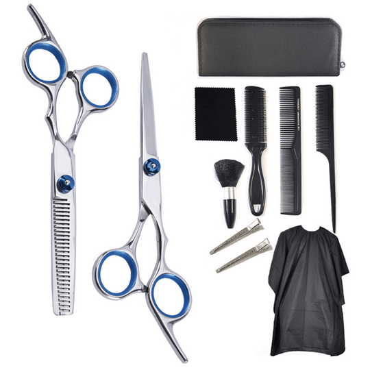 11 pcs. Professional Home Hair Cutting Scissors Kit