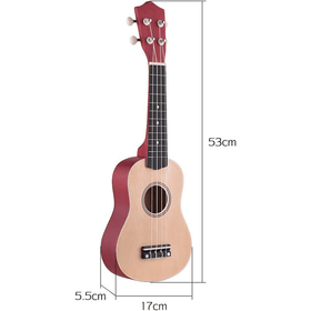 21" Ukulele Basswood Acoustic Mini Guitar - Natural