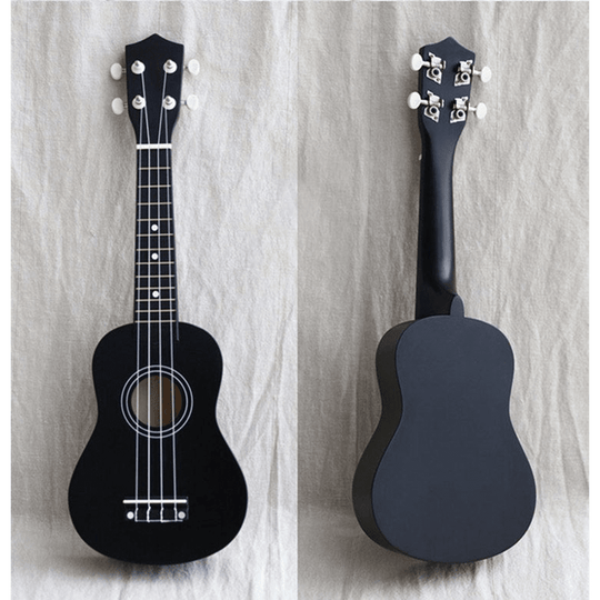 21" Ukulele Basswood Acoustic Mini Guitar - Black