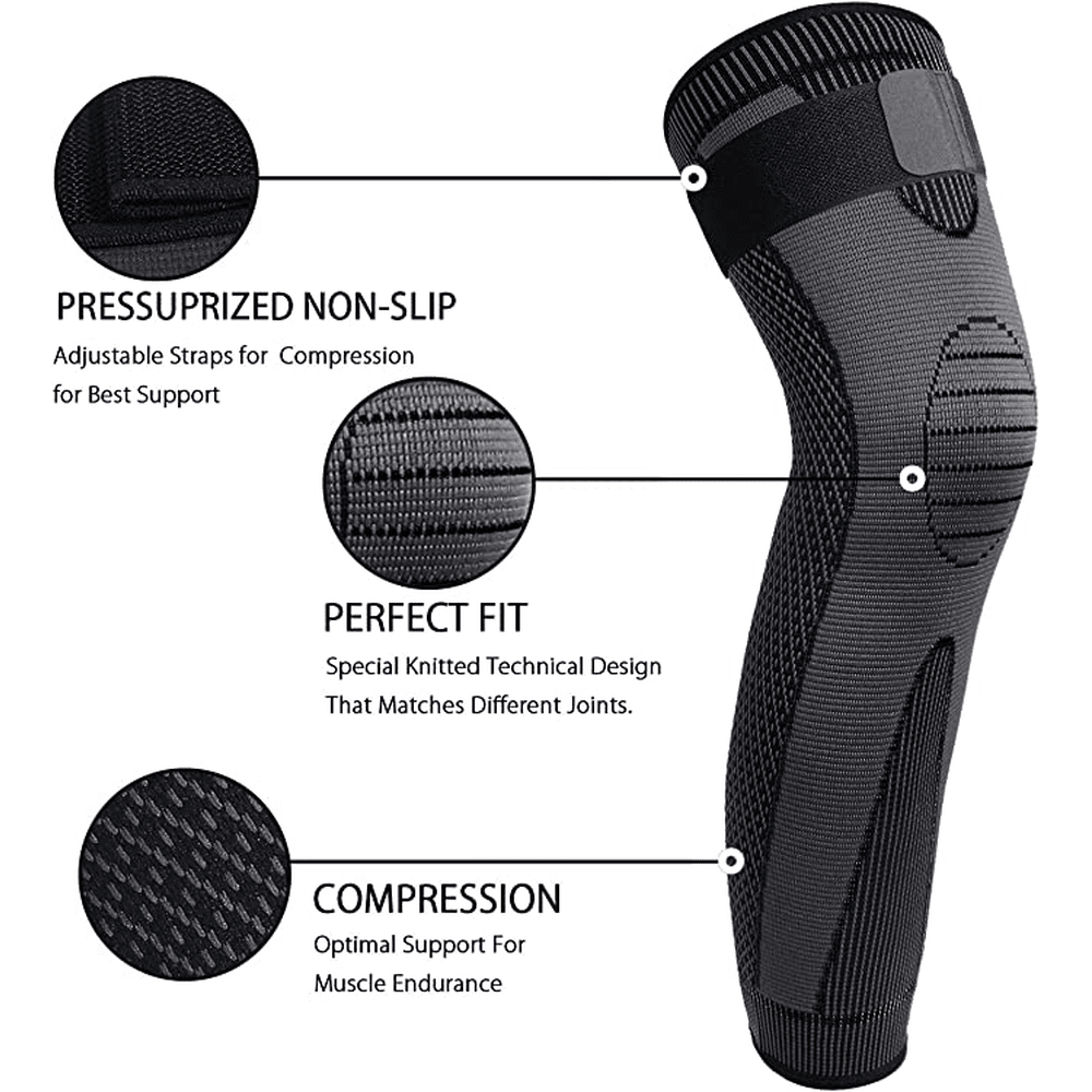 Long Knee Brace Compression Sleeve - XXL