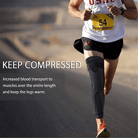 Long Knee Brace Compression Sleeve - Medium