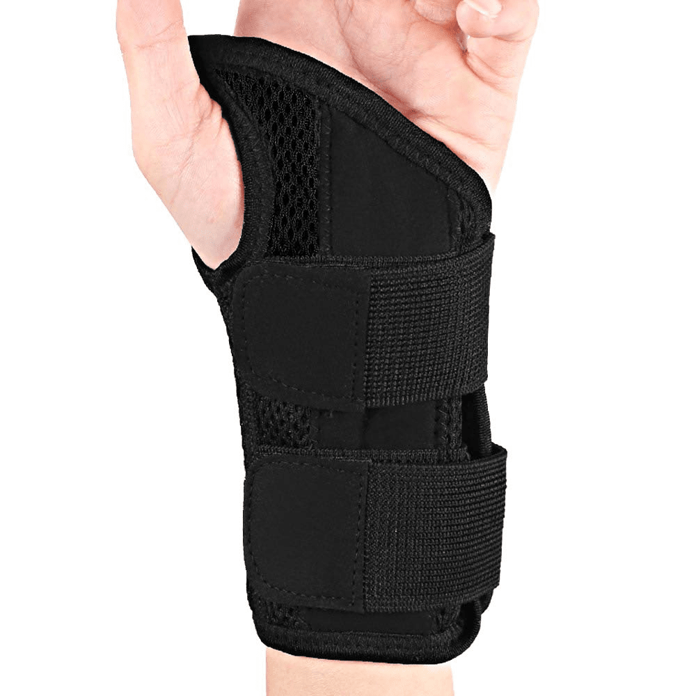 Carpal Tunnel Wrist Brace Support with Metal Stabilizer - Right (L/XL)