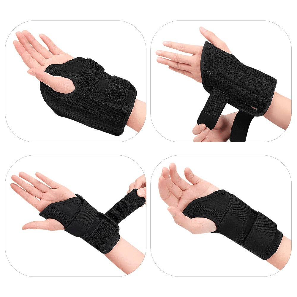 Carpal Tunnel Wrist Brace Support with Metal Stabilizer - Right (L/XL)