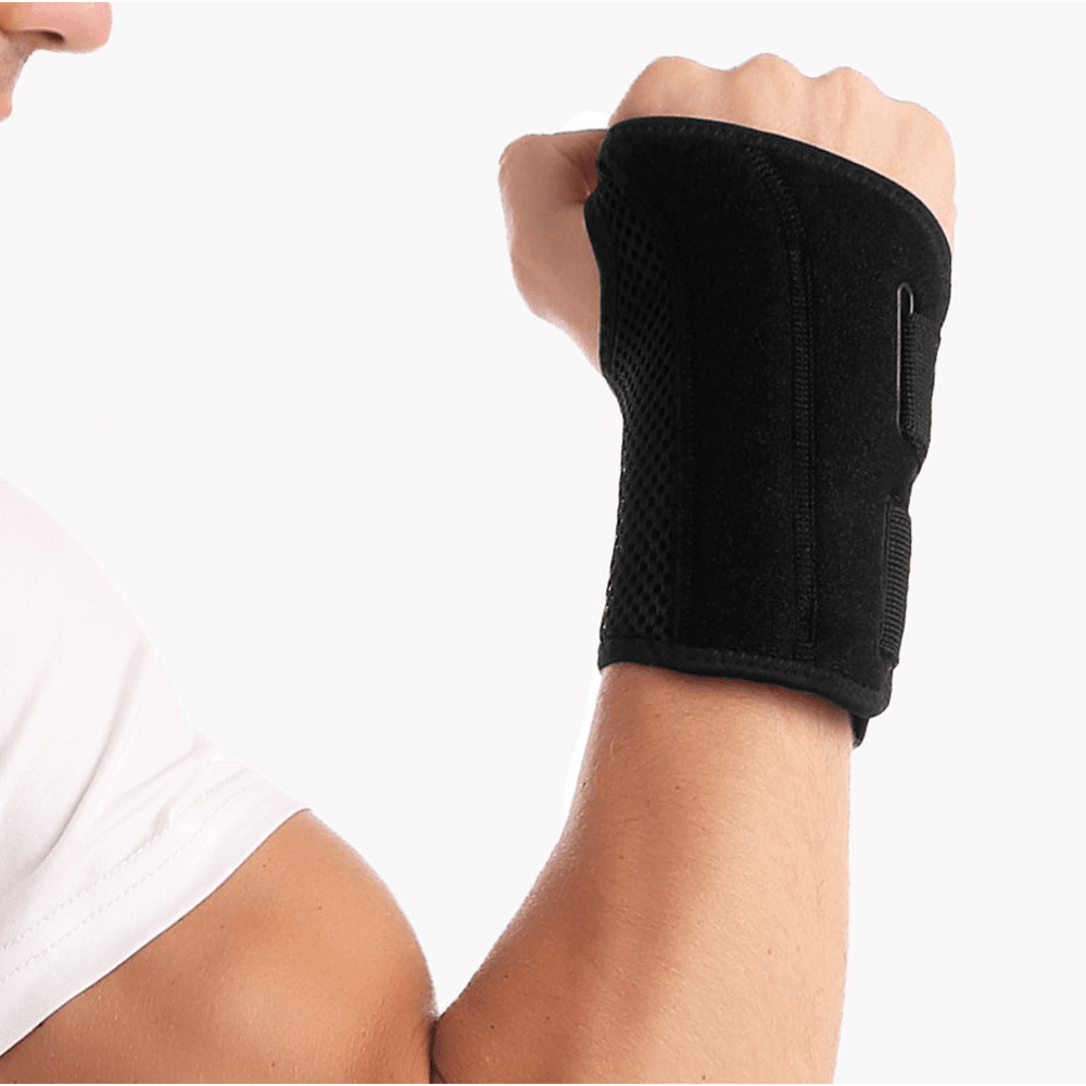 Carpal Tunnel Wrist Brace Support with Metal Stabilizer - Left (S/M)