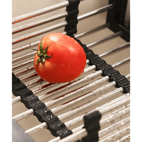 Adjustable Basket Drain Tray for Dish/Fruit - Gray