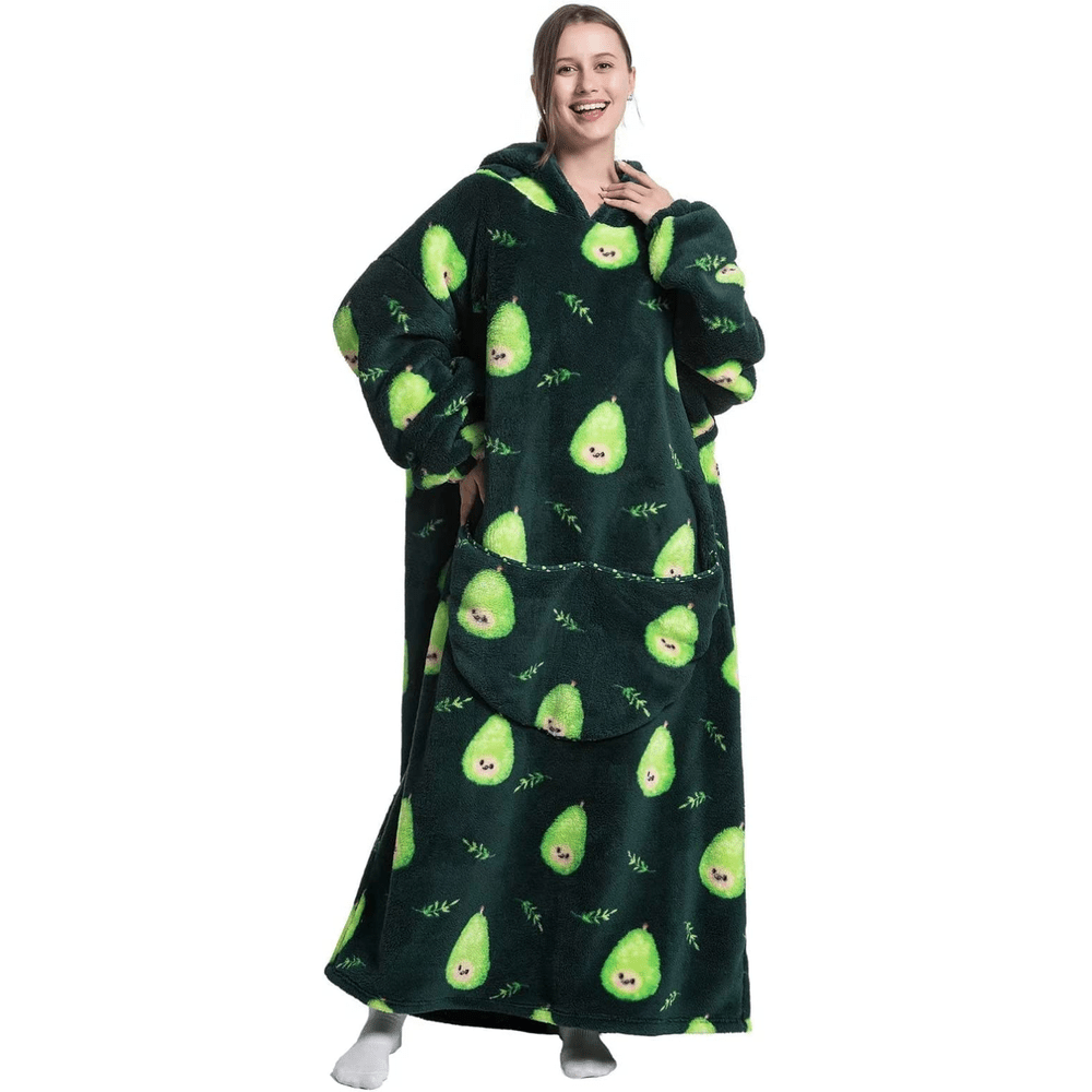 Adult Oversized Wearable Blanket Hoodie - Avcado