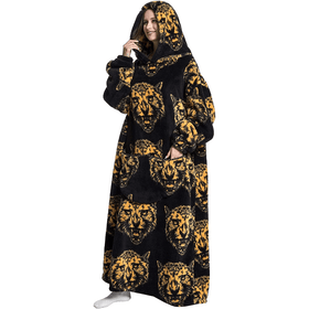 Adult Oversized Wearable Blanket Hoodie - Tiger