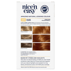 CLAIROL nice'n easy PERMANENT Hair Colour - 8WR Golden Auburn