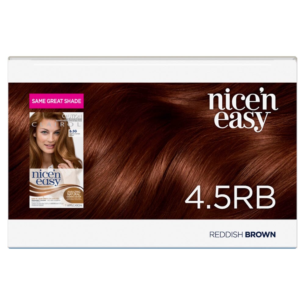 CLAIROL nice'n easy PERMANENT Hair Colour - 4.5RB Reddish Brown