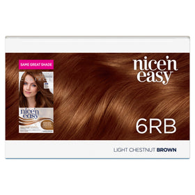 CLAIROL nice'n easy PERMANENT Hair Colour - 6RB Light Chestnut Brown